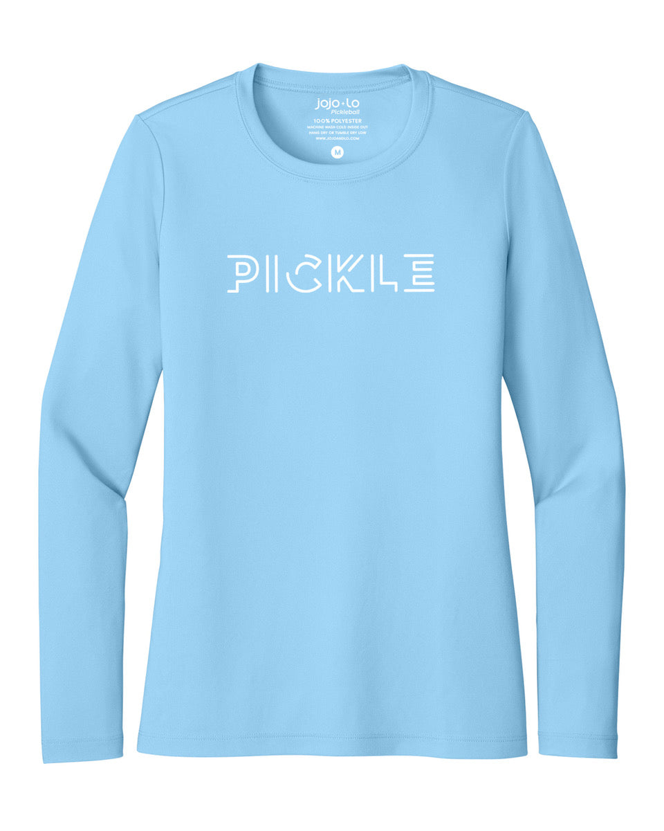 Pickle Pickleball Long Sleeve UPF50 Sun Shirt Shirt by jojo+lo Pickleball