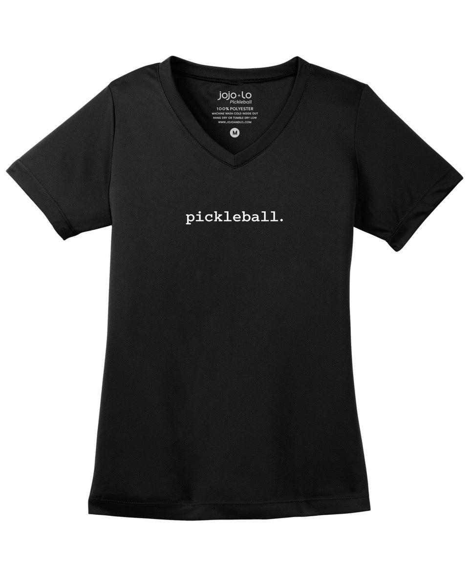 Statement V-neck Performance Shirt by jojo+lo Pickleball