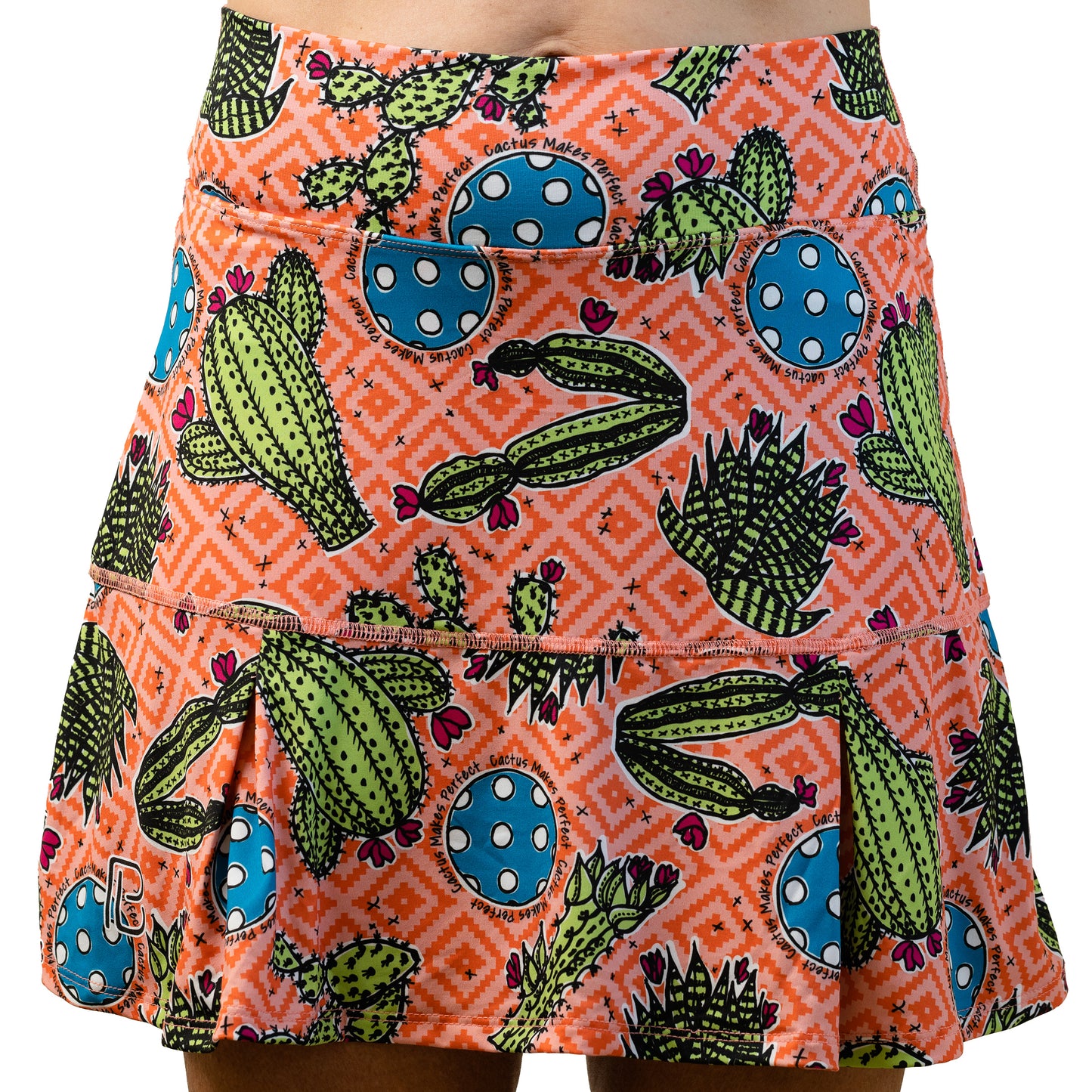 Cactus 1 Drop Pleat Skort Front View