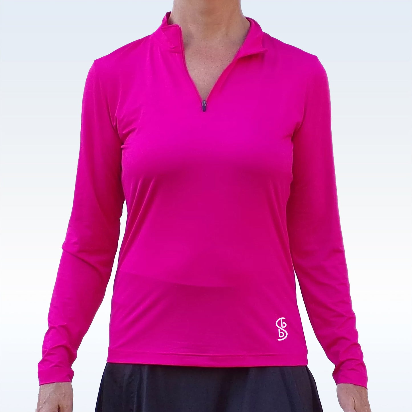 PB 1/4 Zip Long Sleeve Pink