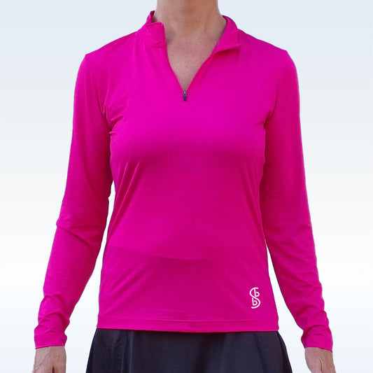 PB 1/4 Zip Long Sleeve Pink