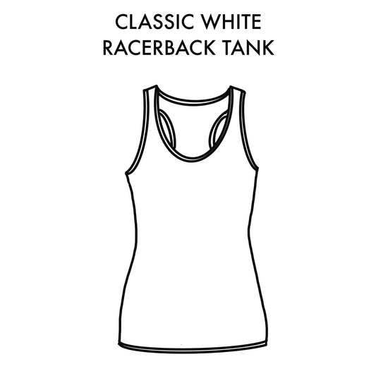 PB Racerback Tank White