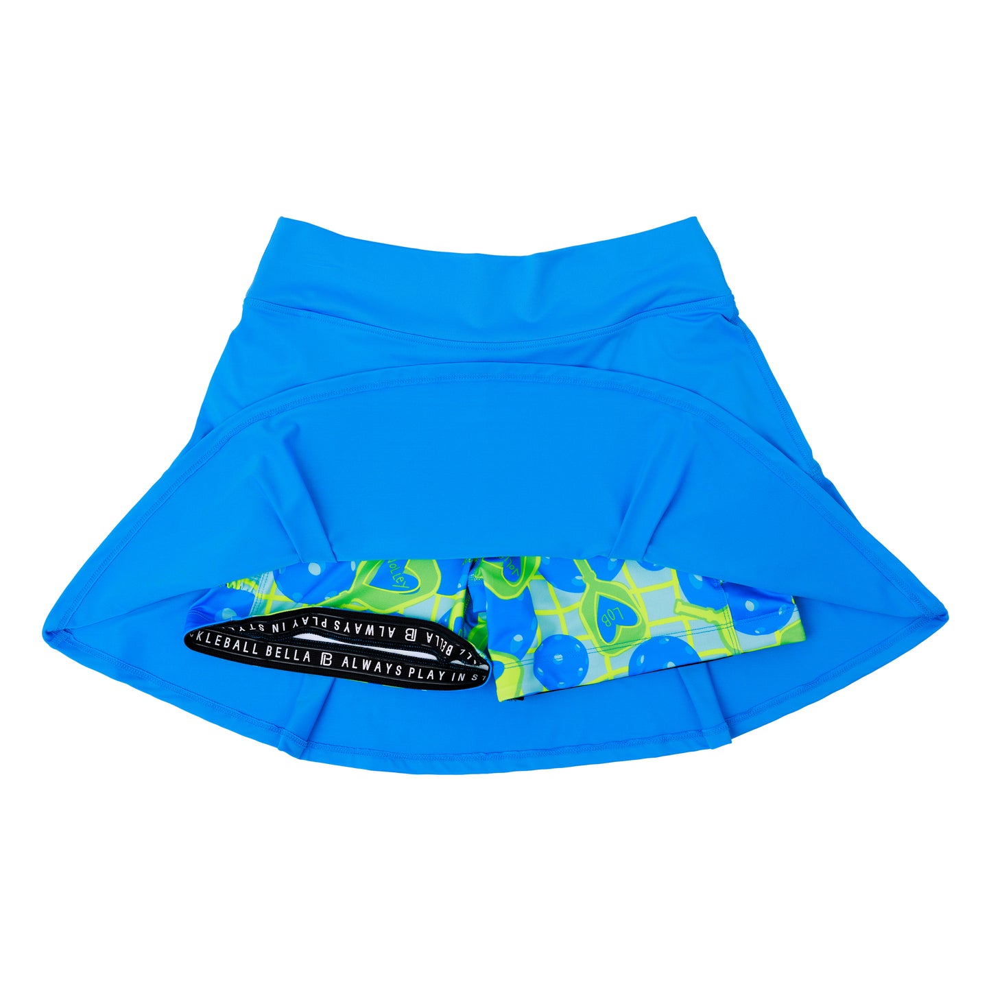 PB Drop Pleat Skort Electric Blue with Net Worth