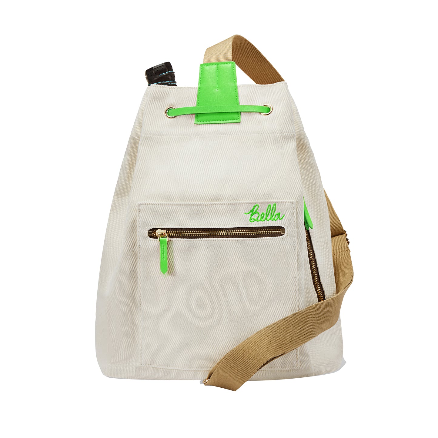 PB Neon Gecko Green Pickleball Drawstring Bag