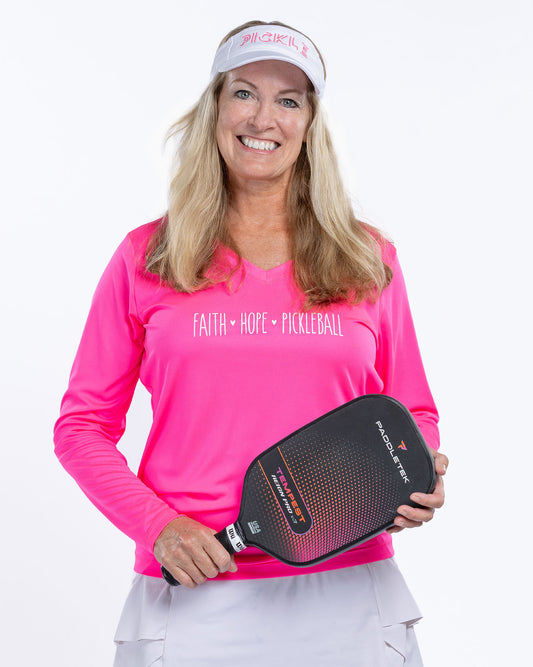 Hope Pickleball Long Sleeve Performance Shirt by jojo+lo Pickleball