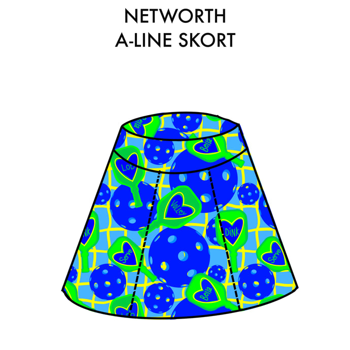 (PRE-ORDER) Networth A-Line Skirt with Attached Shorts