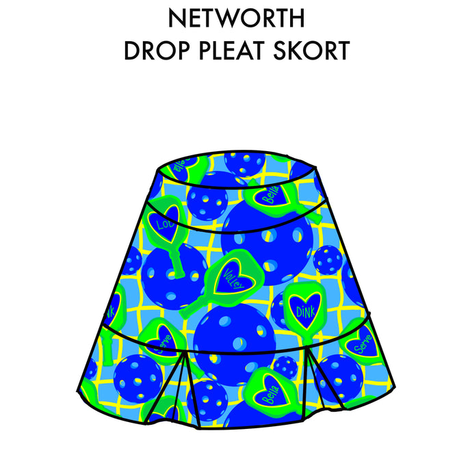 (PRE-ORDER) Networth Drop Pleat Skirt with Attached Shorts