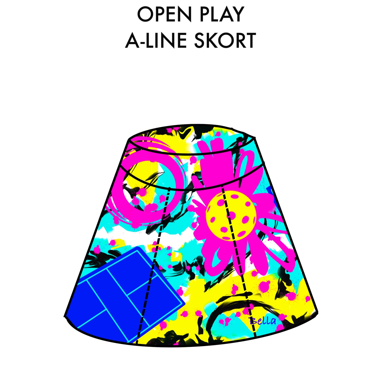 Open Play A-Line Pickleball Skort