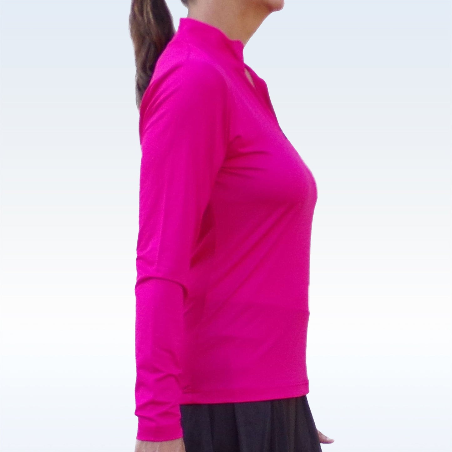 PB 1/4 Zip Long Sleeve Pink