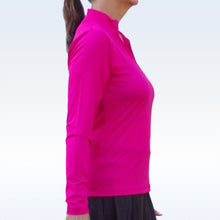 Load image into Gallery viewer, Pickleball Bella Sports Pink 1/4 Zip Pullover
