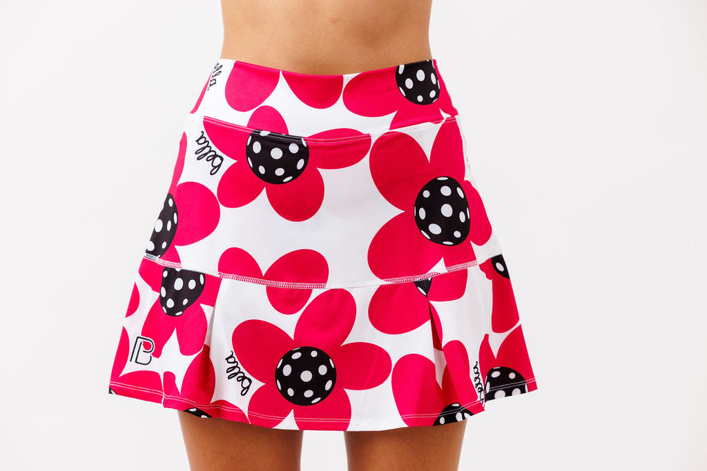 PB Drop Pleat Skort Poppy