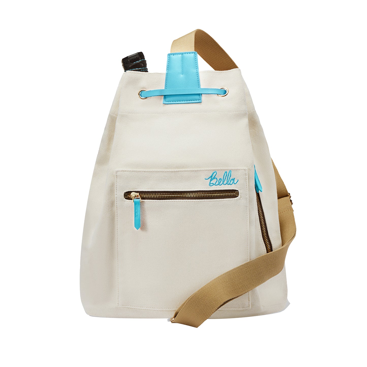 PB Neon Sky Blue Pickleball Drawstring Bag