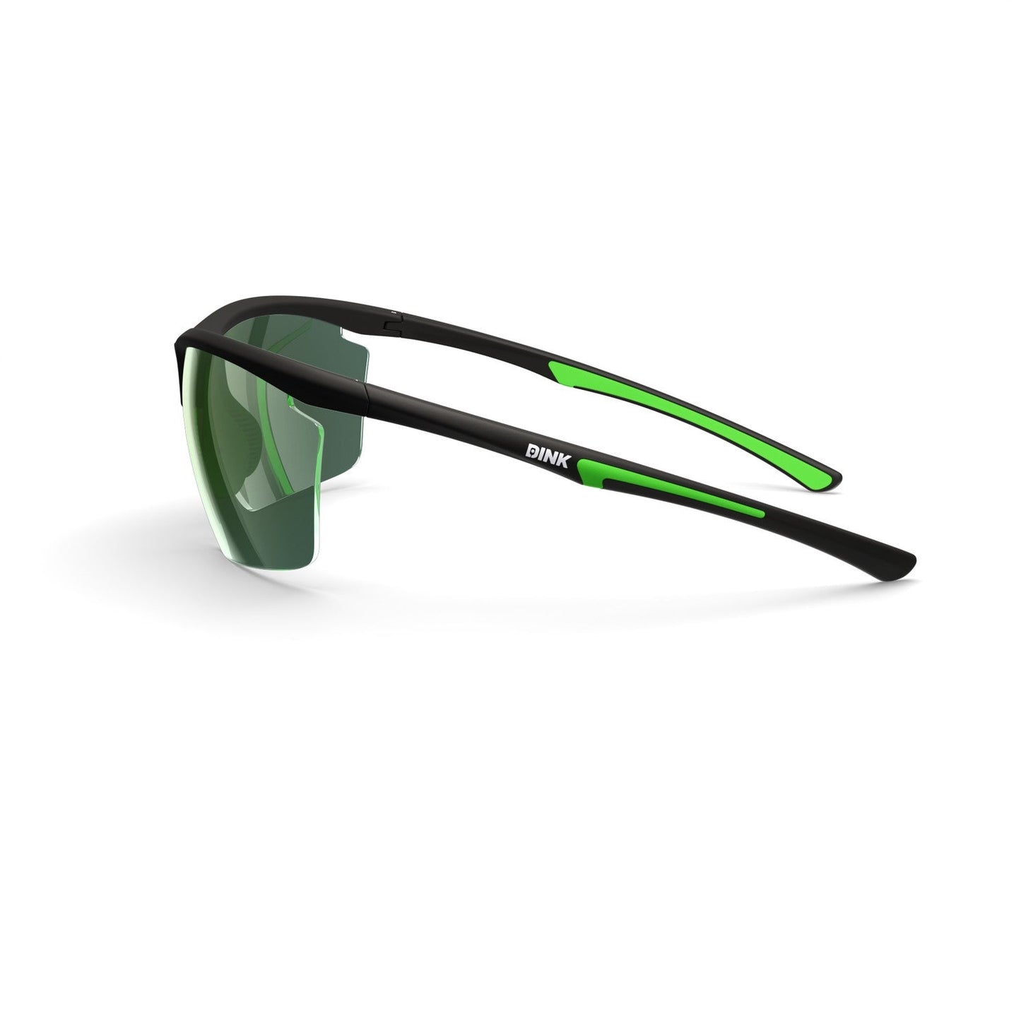 Daytona Petite Large Pickleball Sunglasses - Black/Green