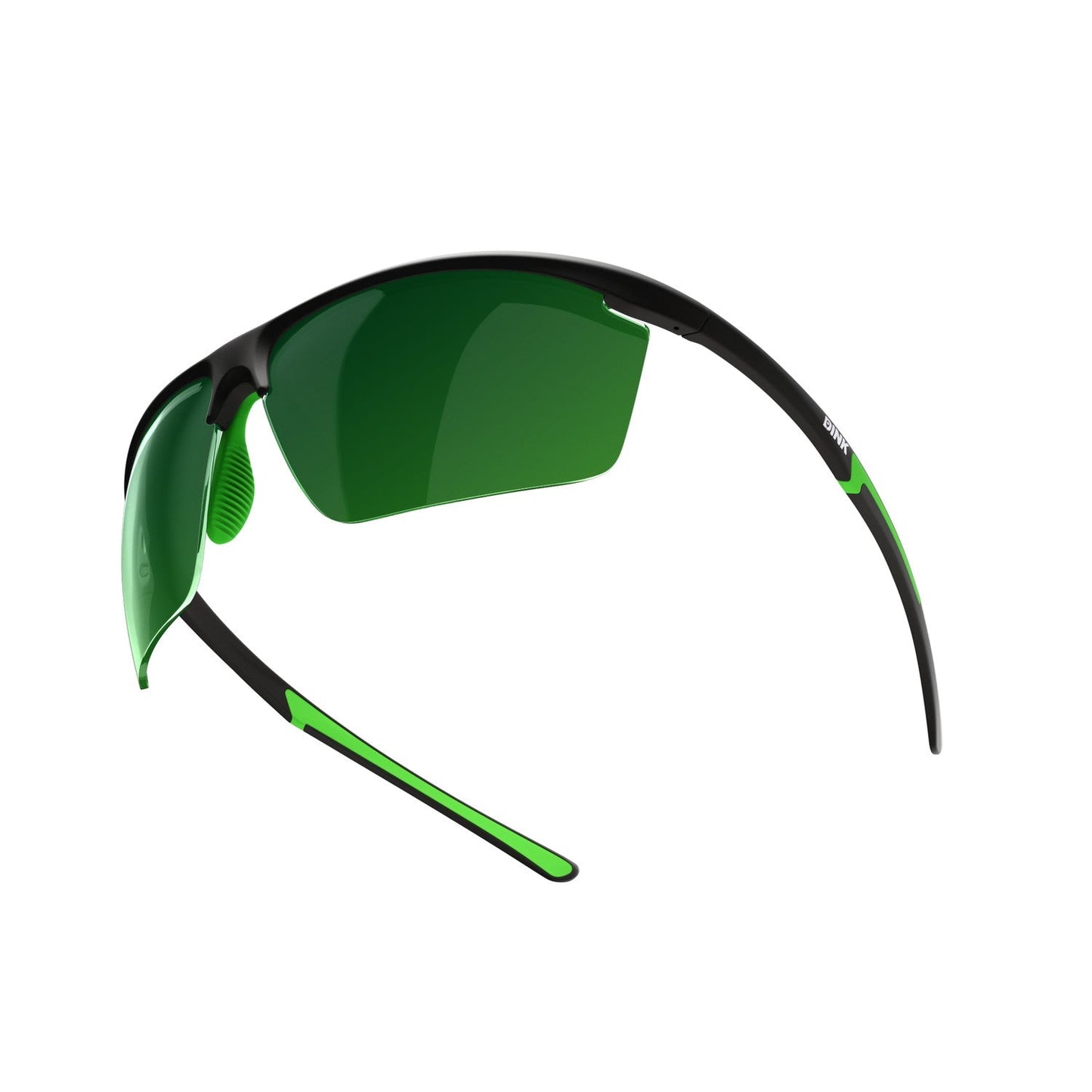 Daytona Petite Large Sunglasses - Black/Green