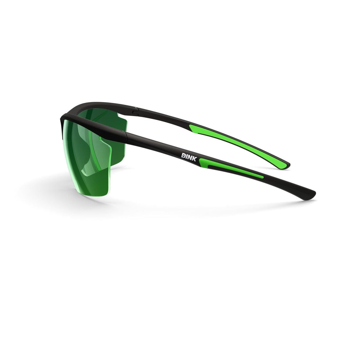 Daytona Petite Large Sunglasses - Black/Green