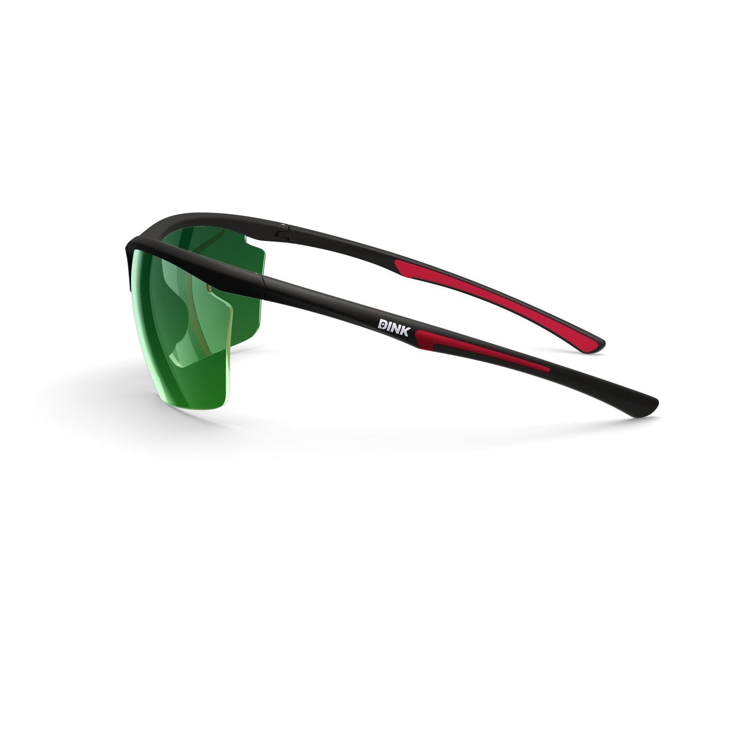 Daytona Petite Large Pickleball Sunglasses - Black/Red
