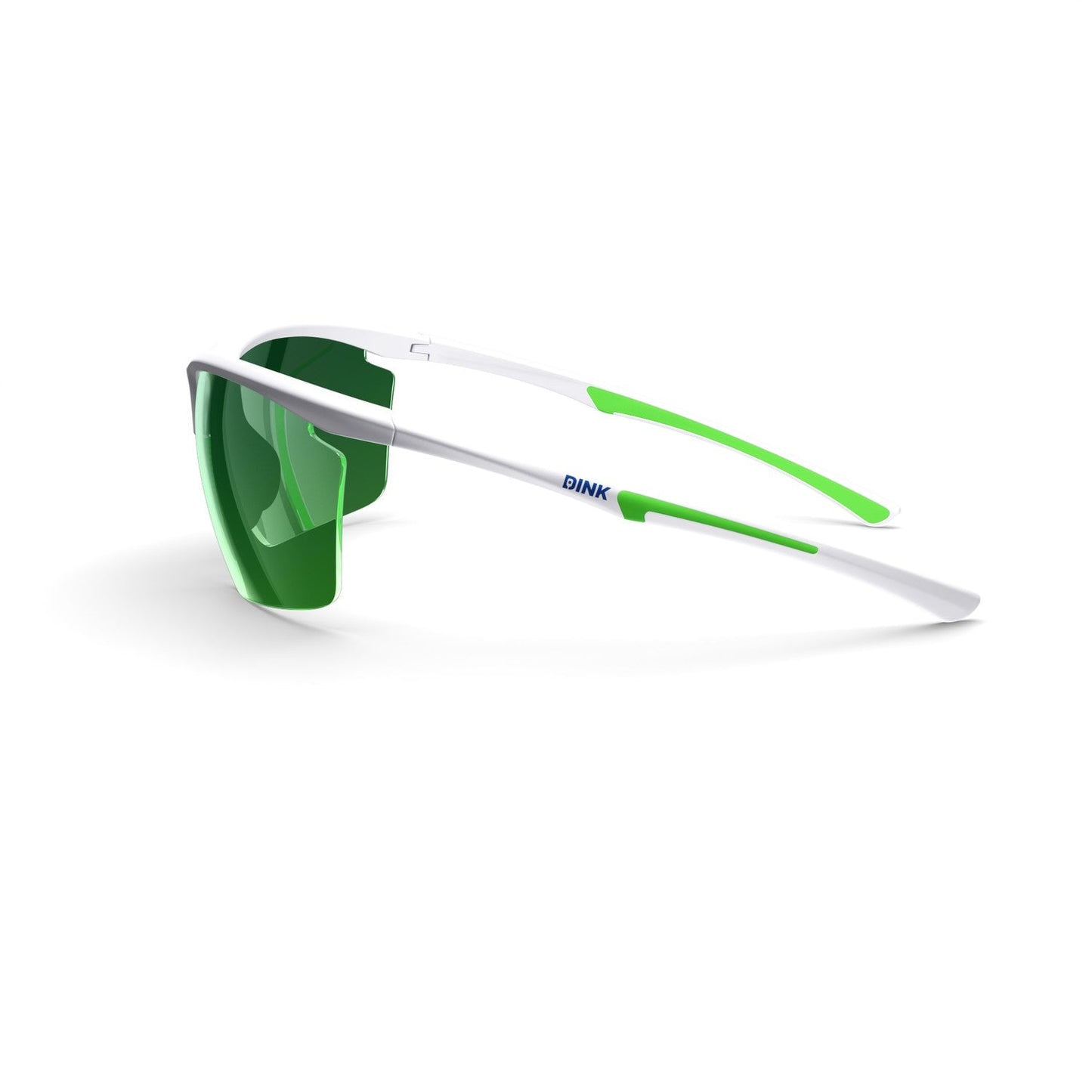 Daytona Petite Large Sunglasses - White/Green