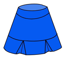 Load image into Gallery viewer, Electric Blue with Networth Shorts Drop Pleat Pickleball Skirt