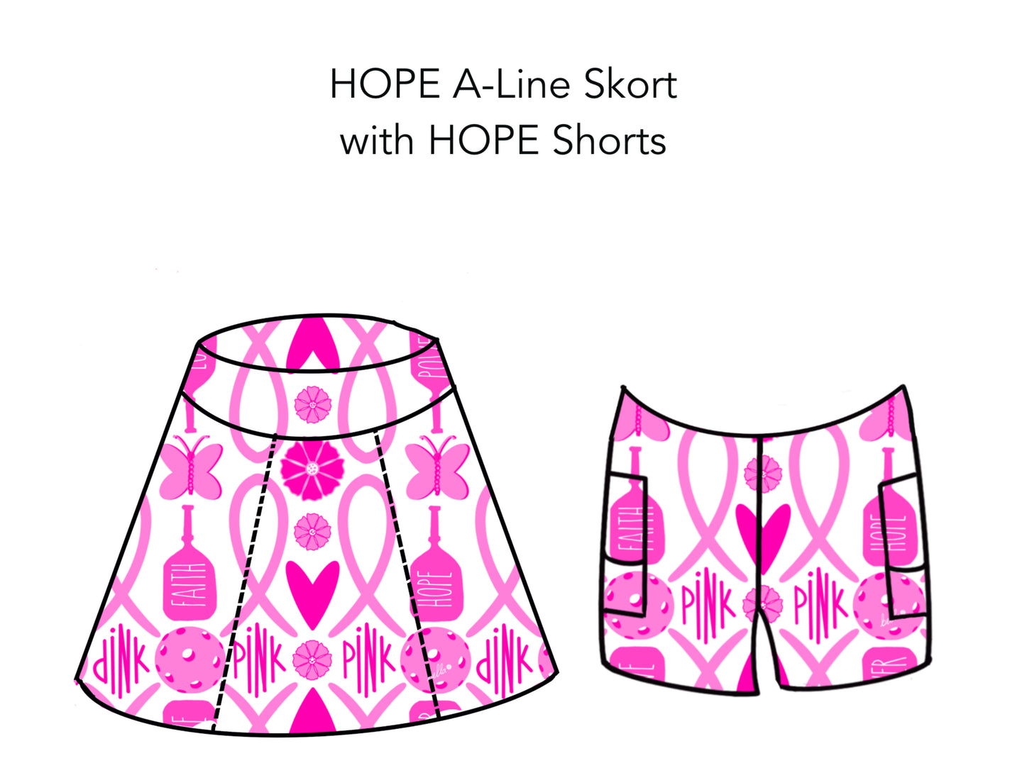 Hope A-Line Pickleball Skort