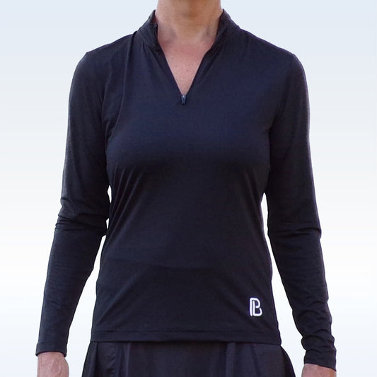 PB 1/4 Zip Long Sleeve Black