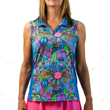 Load image into Gallery viewer, Pickleball Bella Groovy Sleeveless 1/4 Zip Pullover