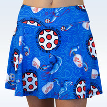 Load image into Gallery viewer, Pickleball Women&#39;s Skirt with Attached Shorts Lobster A-Line Skirt