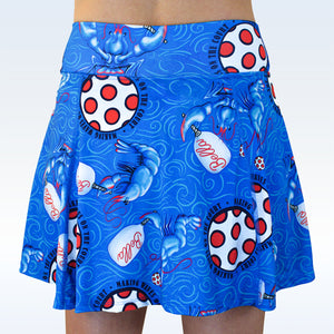 Pickleball Women's Skirt with Attached Shorts Lobster A-Line Skirt