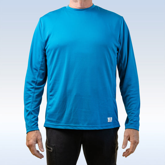 PB Men's Myconos Blue Long Sleeve Tee