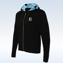 Load image into Gallery viewer, (CLOSEOUT) Graffiti 2 Black Full-Zip Hoodie